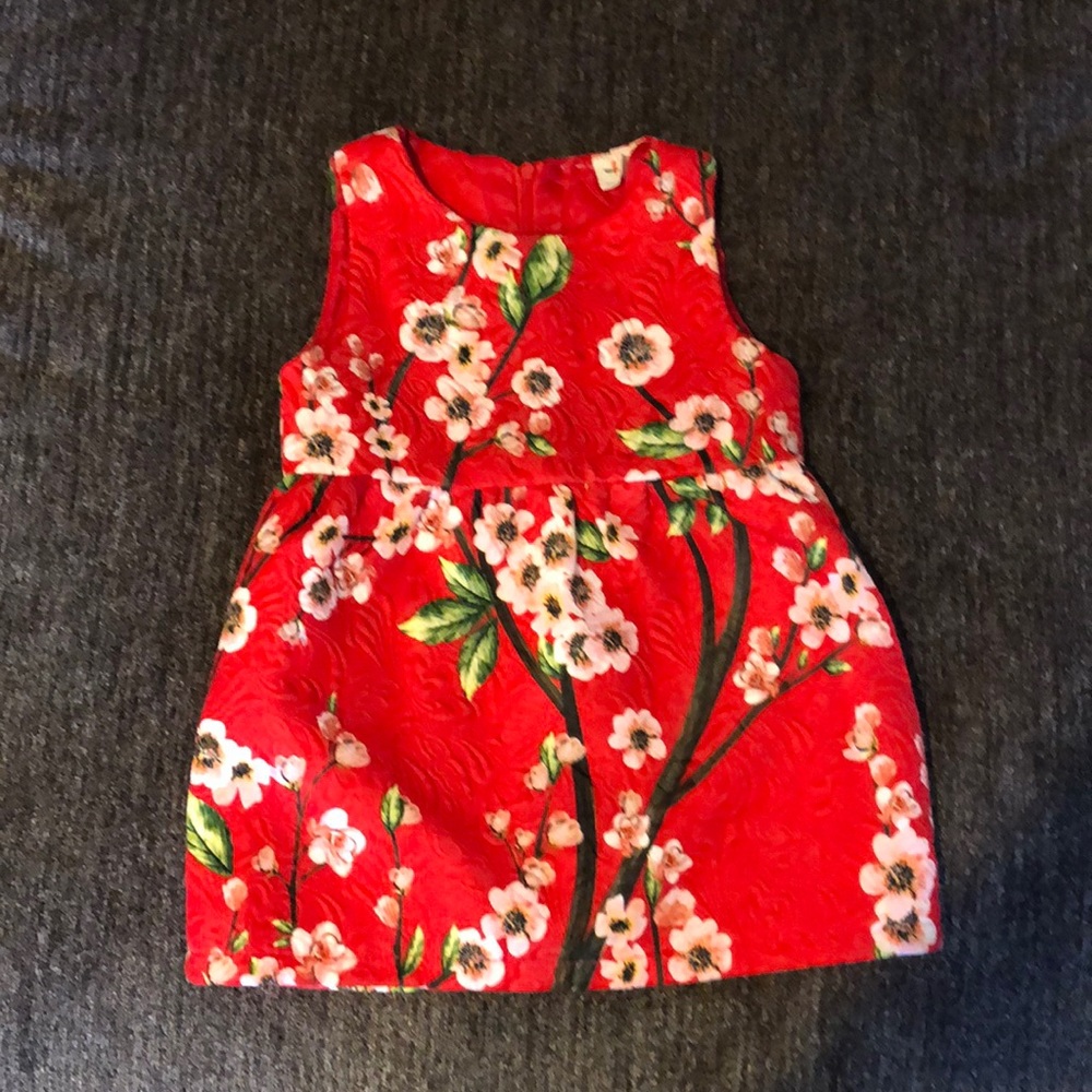 Gorgeous Jacquard Cherry Blossom Dress